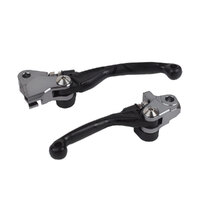 POLISPORT FOLDING LEVER SET KTM/HUSQVARNA - BLACK