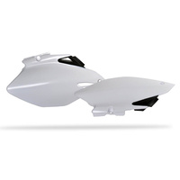 POLISPORT SIDE COVERS YAMAHA YZF - WHITE/BLACK [B6]