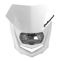 POLISPORT HEADLIGHT HALO - WHITE/WHITE [B6]