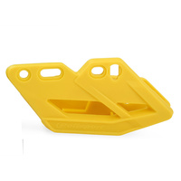 POLISPORT CHAIN GUIDE UNIVERSAL OUTER SHELL - HUSQVARNA YELLOW [6]