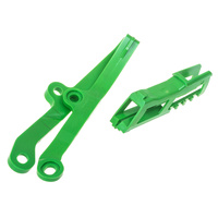 POLISPORT CHAIN GUIDE & SLIDER KIT KAWASAKI - GREEN [B12]
