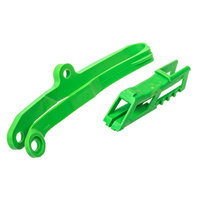 POLISPORT CHAIN GUIDE & SLIDER KIT KAWASAKI - GREEN [B12]