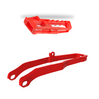 POLISPORT CHAIN GUIDE & SLIDER KIT HONDA - RED [B12]