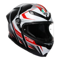 AGV K6S KARVE BLACK WHITE RED