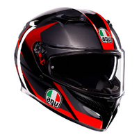 AGV K3 STRIGA MATT BLACK GREY RED XS