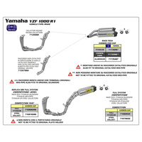 SPC - ARROW 71735PK [AOE]: R-TECH L&R TITANIUM W CBN E/C - YA YZFR1 09>14[X