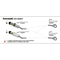 SPC - ARROW 72098PD [AOE]: COLLECTOR TITANIUM - KA KX450F 12>14