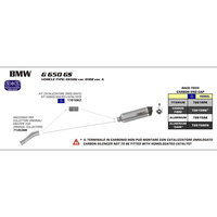 ARROW 72615AK [RLP-71453]: R-TECH ALUM SLV W CBN E/C - BMW  [4