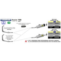 ARROW 72626AO [AOE]: INDY RACE ALUM SLV W TI E/C - YAM   [4