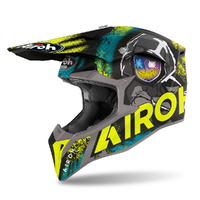 AIROH WRAAP 'ALIEN' YELLOW MATT