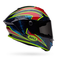 BELL RACESTAR DLX XENON BLUE/RET  HELMET