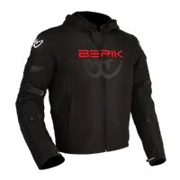 BERIK STAR HOODIE (BLACK / FLURO-RED)