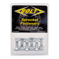 Bolt Hub-Savers Sprocket Bolts/Nuts JAP 2008 HS - Silver