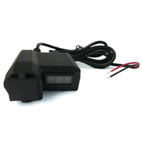 12V - Waterproof USB Charger w' Handlebar Mount