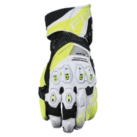 FIVE RFX-1 EVO WHITE/FLURO YELLOW GLOVES