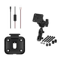 Garmin Handlebar Mount Kit + Motorcycle Mount Bracket & Power Cable