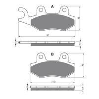 GOLDfren Brake Pads - K5 Off-Road Racing