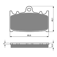 GOLDfren Brake Pads - S3 Sintered Sports