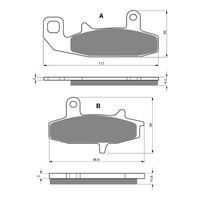 GOLDfren Brake Pads - K5 Off-Road Racing