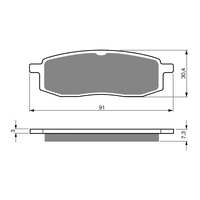 GOLDfren Brake Pads - K5 Off-Road Racing