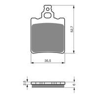 GOLDfren Brake Pads - K5 Off-Road Racing