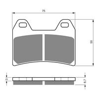 GOLDfren Brake Pads GF141 - GP5 Indent