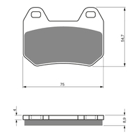 GOLDfren Brake Pads - S3 Sintered Sports