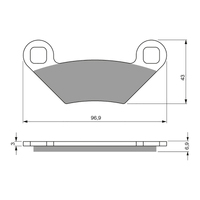 GOLDfren Brake Pads - K5 Off-Road Racing