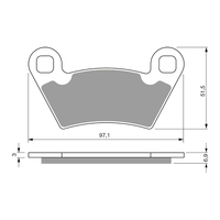 GOLDfren Brake Pads - K5 Off-Road Racing