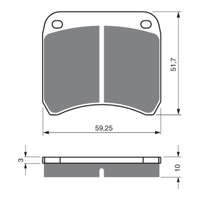 GOLDfren Brake Pads GF365 - GP7 - Indent