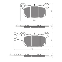 GOLDfren Brake Pads - K1 Sintered Off-Road