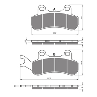 GOLDfren Brake Pads - K1 Sintered Off-Road