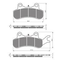 GOLDfren Brake Pads - K1 Sintered Off-Road