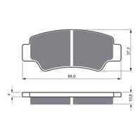 GOLDfren Brake Pads - K5 Off-Road Racing (PBPR583)