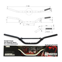 Whites Handlebar 7/8 (22.2mm) AL6061 Black SX65