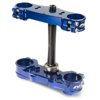 Neken Standard Triple Clamp Complete Set w/22mm Offset Blue for Yamaha YZF 250/450 14-19