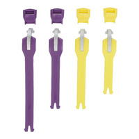 Leatt 5.5 Strap Kit 4-pcs - Purple 2 + Yellow 2 pieces