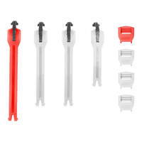 Leatt Strap Kit 4.5 Grey 3 + Red 1 - 1 Piece