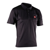 Leatt Team Polo Shirt (Short) - Black (XL/US44/EU54)