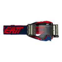 Leatt 6.5 Velocity Goggle - Roll-Off Red / Blue Clear 83%