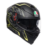 AGV K5 S - TORNADO MATT BLACK/YELLOW FLUO 