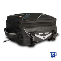 MOTODRY PLATINUM SEAT-REAR BAG BLK 27L EXPANDABLE