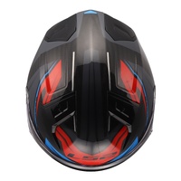 LS2 FF811 Vector II Carbon Savage Helmet - White / Blue / Red (M)