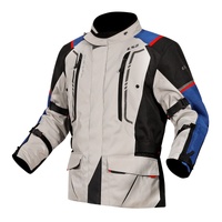 LS2 Narvik Men's Jacket - Blue / Black / Grey / Red (M)