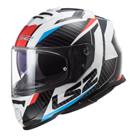 LS2 FF800 Storm II Helmet - 3XL - Racer White/Blue/Red