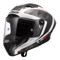 LS2 FF805 Thunder GP Aero Raute Helmet (2XL) - White / Grey