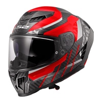 LS2 FF807 Dragon Trax - Red / Black / Carbon (XL) 06