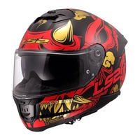 LS2 FF808 Stream II Drako Helmet - Black / Red (L)