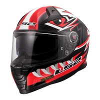 LS2 FF811 Vector II Buntri Helmet - Black / Red (XS)