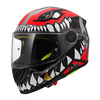 LS2 FF812 KID Helmet - Punk Grey / Red (L)
